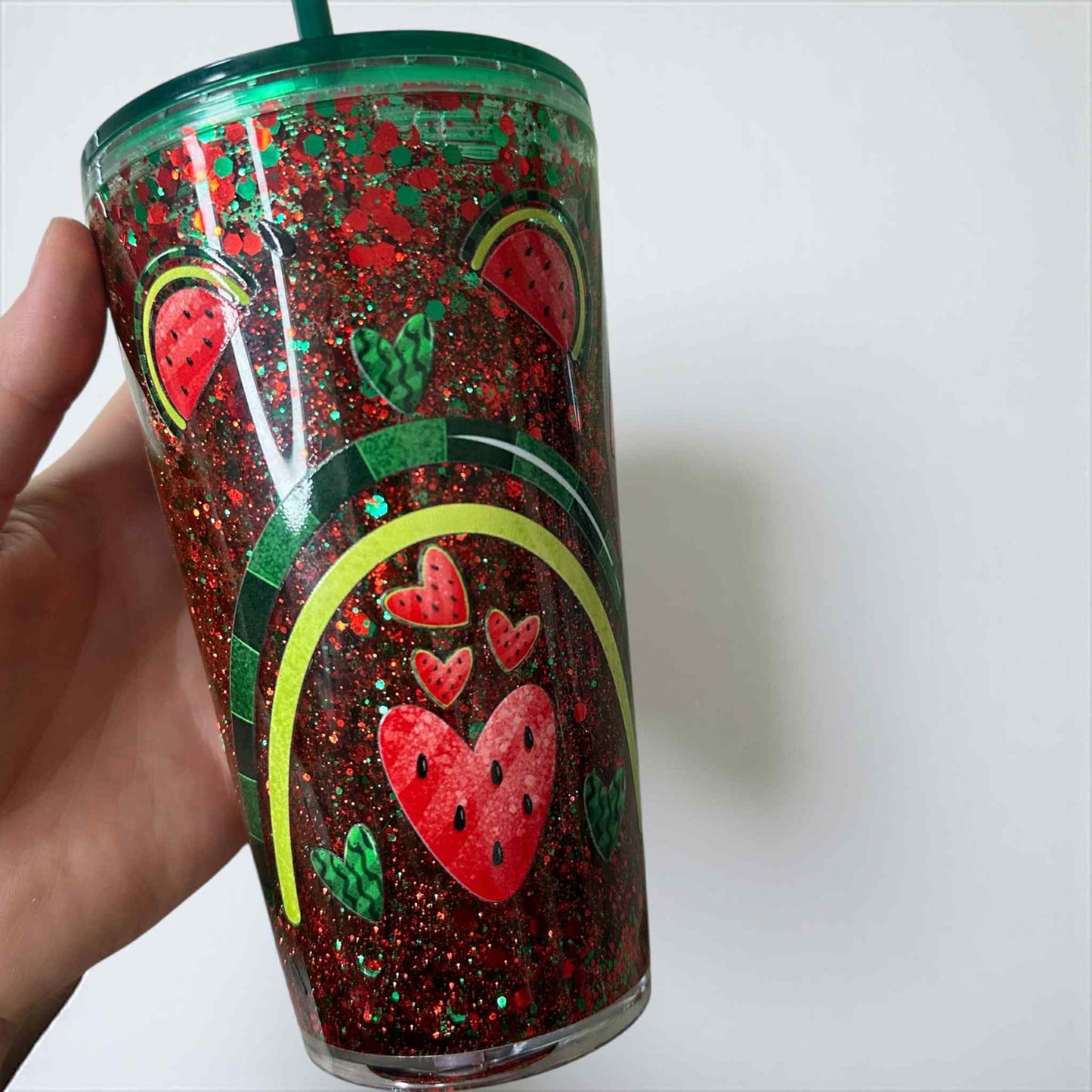 Watermelon Rainbow Acrylic Tumbler