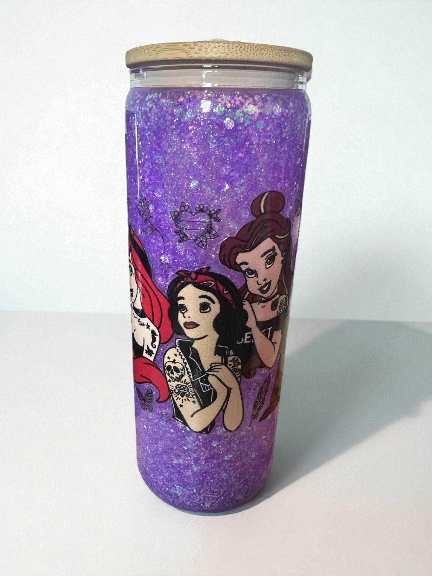 20oz Snow Globe Tumbler ✨ – Tattoo Princess Design