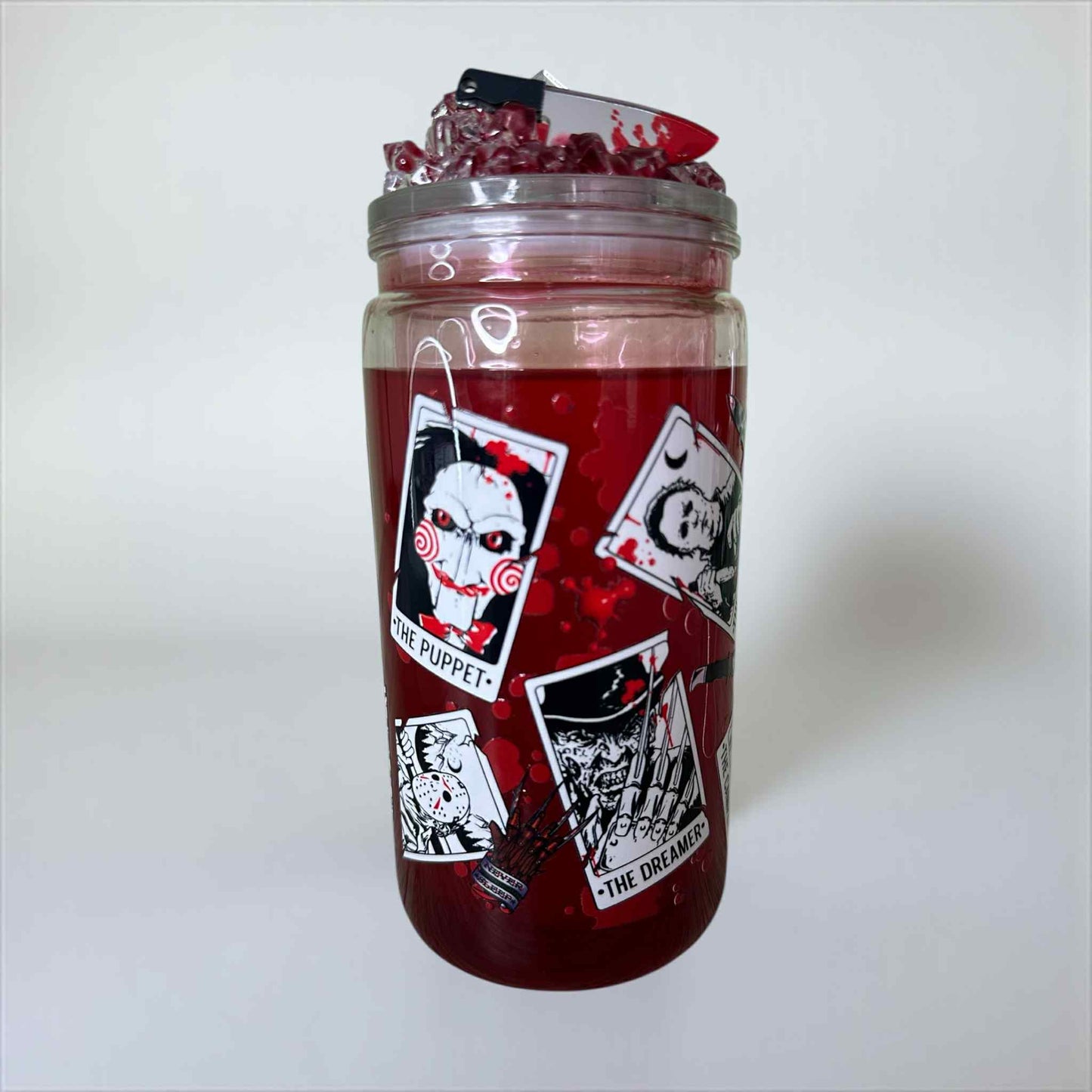Blood Drip Horror Icons Acrylic Tumbler