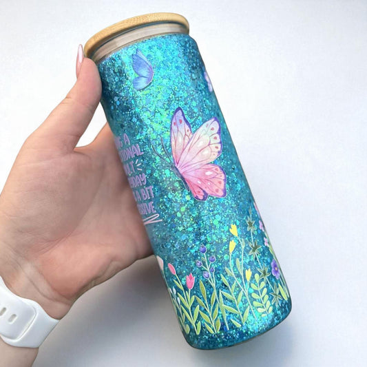 20oz Snow Globe Tumbler ✨- Adulting wrap