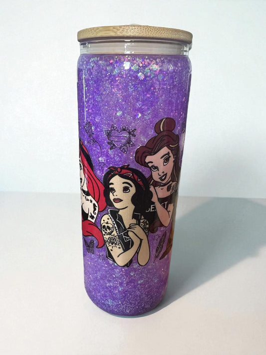 20oz Snow Globe Tumbler ✨ – Tattoo Princess Design