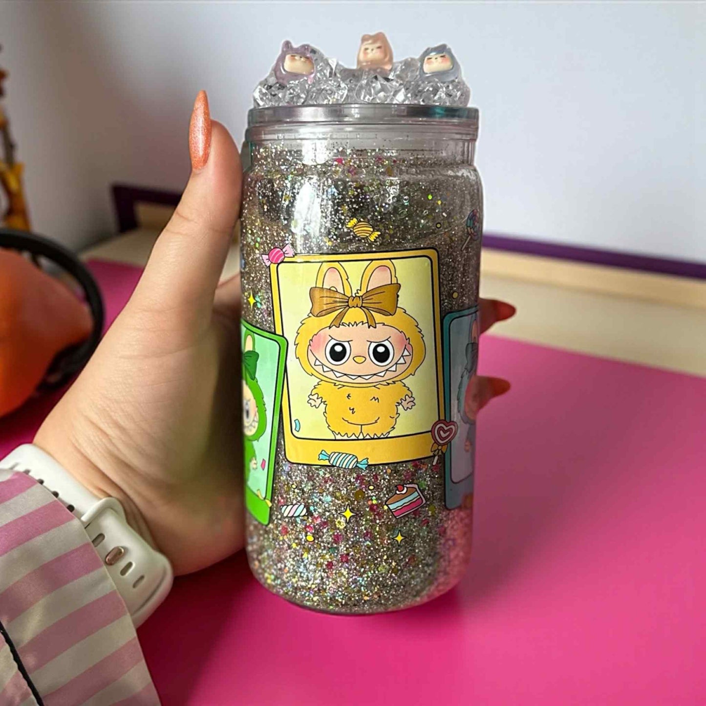 Labubu Snowglobe Tumbler